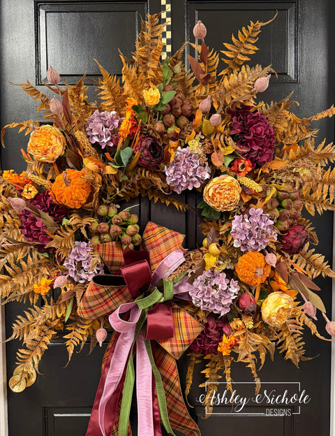 Enchanted Autumn Round Wreath (OVERSIZED)