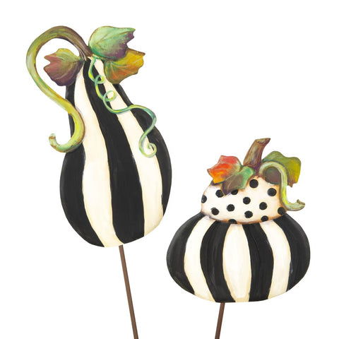 B & W Elegant Gourds - Metal Stakes - Set of 2