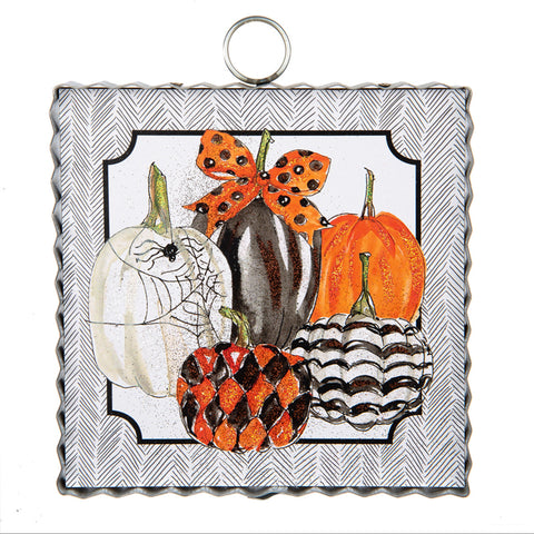 Mini Halloween Pumpkins Print Charm
