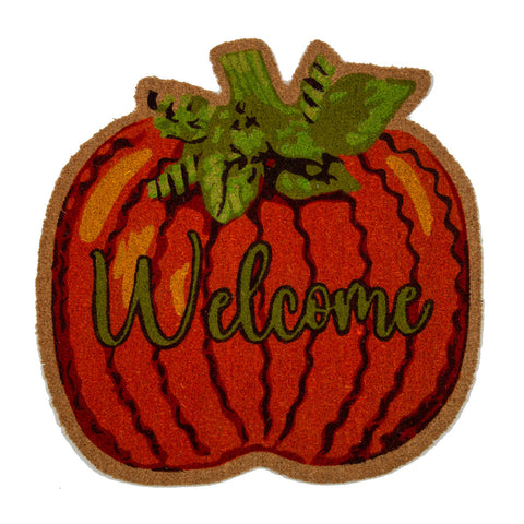 Welcome Pumpkin Coir Door Mat