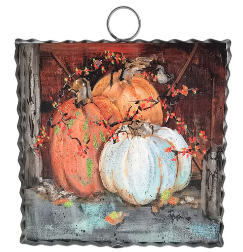Mini Gallery Barn Pumpkins Print Charm