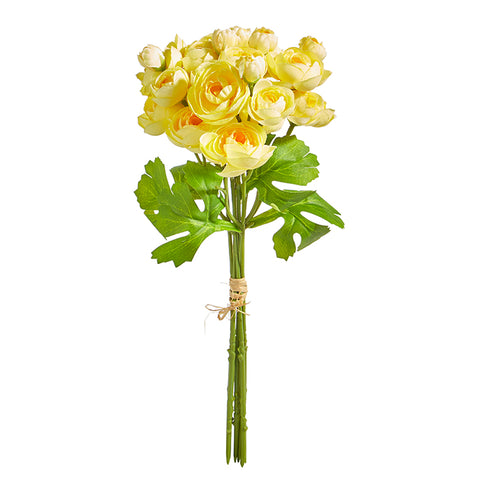 12.5" YELLOW RANUNCULUS BOUQUET