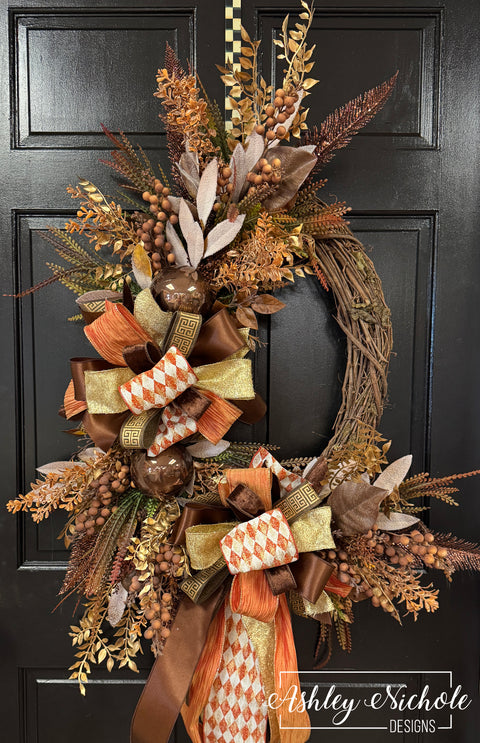 Fall Extravaganza Wreath (Chocolate Version)