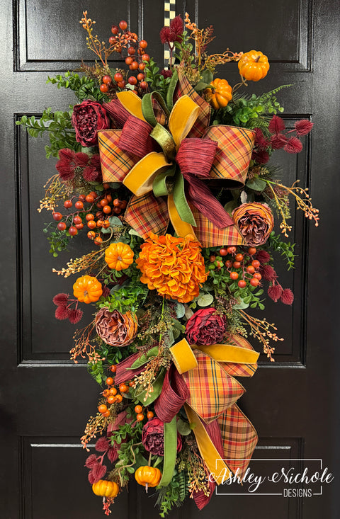 Falling for the Colors of Autumn Swag