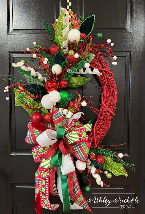 Have A Magical Christmas Oval Wreath