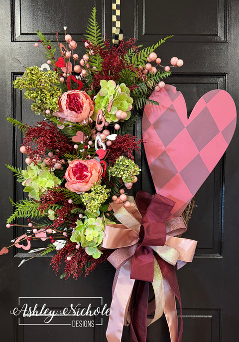 **Hearts A-Flutter Valentine Wreath**