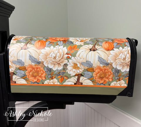 Heirloom Bliss Pumpkin - Magnetic Vinyl Mailbox Cover
