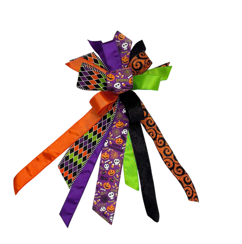 Halloween Bow - Small Streamer