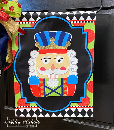 Colorful & Fun Nutcracker - Vinyl Garden Flag