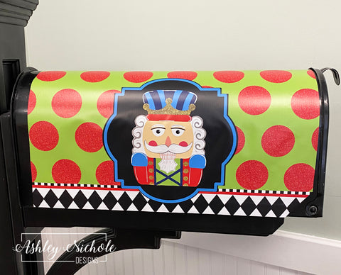 Colorful & Fun Nutcracker - Magnetic Vinyl Mailbox Cover