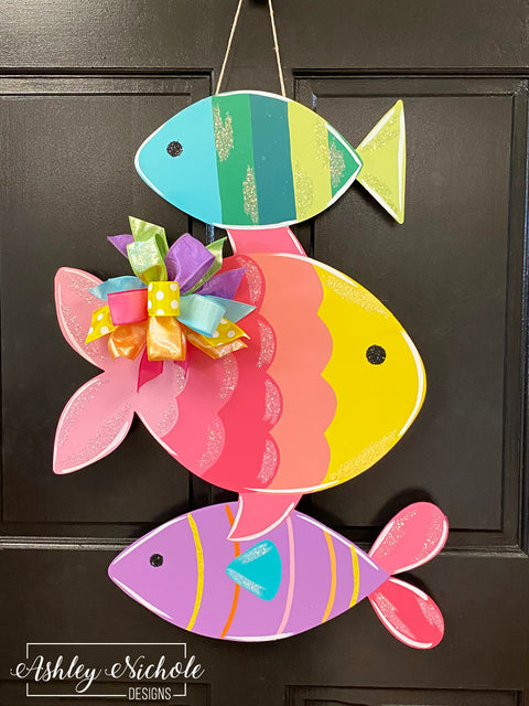 Tropical Fish Stack Door Hanger