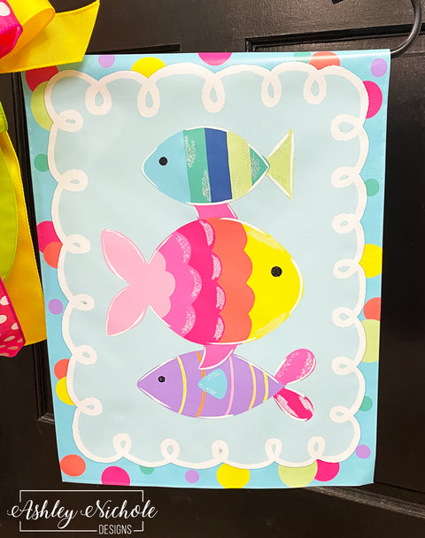 Tropical Fish Stack - Vinyl Garden Flag