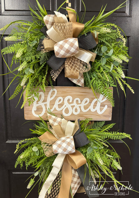You are Blessed Neutral Wreath