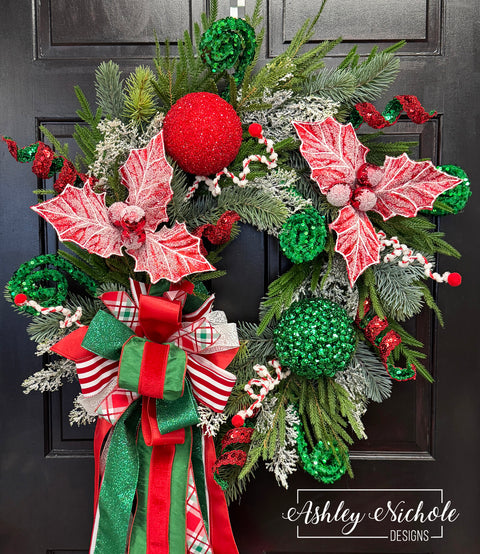 Whimsical & Nostalgic Round Christmas Wreath