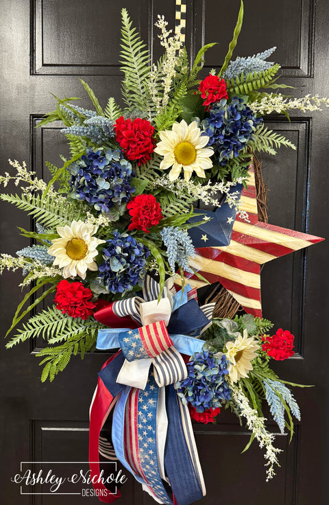 "Old Glory" Patriotic Wreath