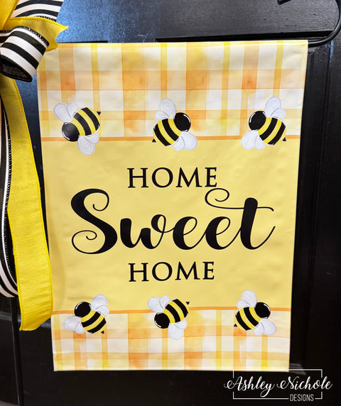 Honeybee - Home Sweet Home - Vinyl Garden Flag
