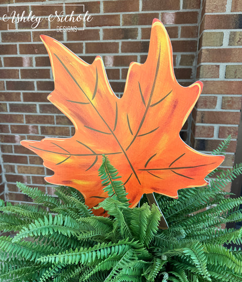 Fall Leaf - Corrugated Coroplast Yard Stake
