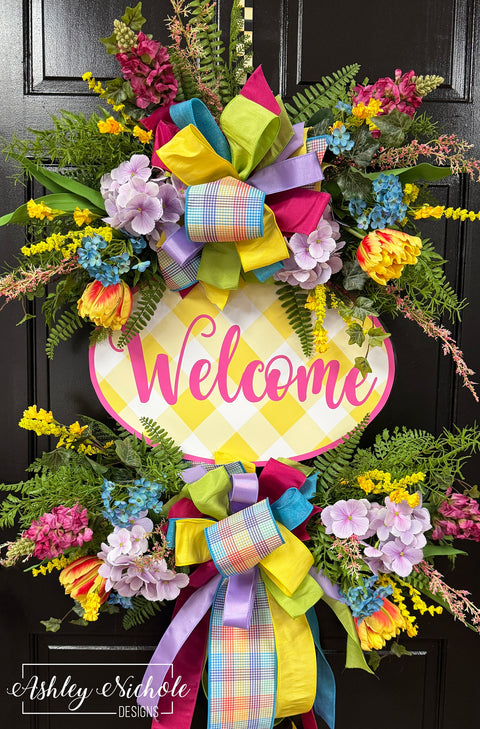 Flower Market Welcome Wreath