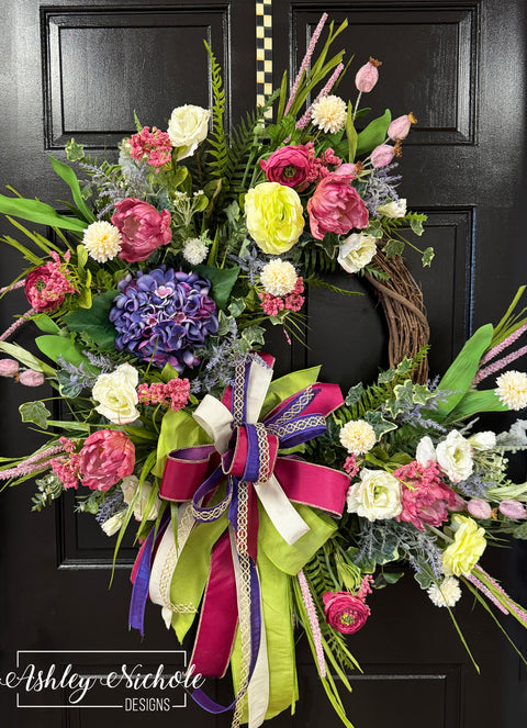 Beauty Awakens in Floral Wreath