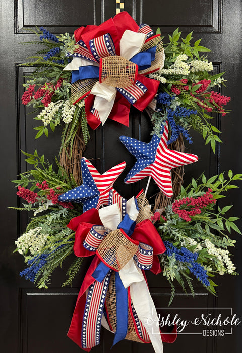 The Stars of Valor Patriotic Wreath
