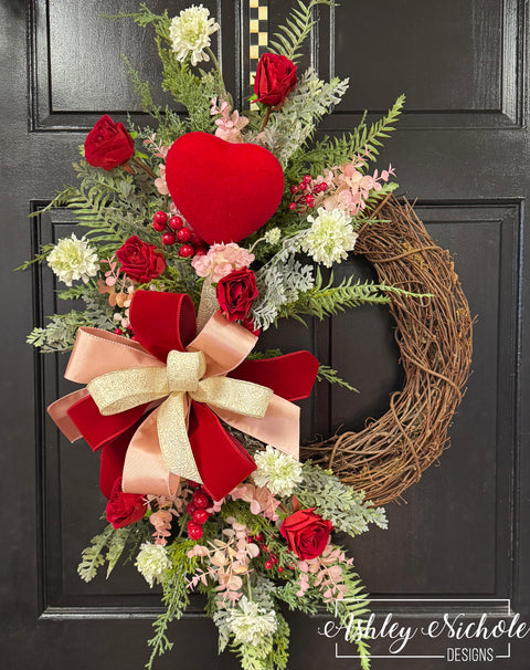 My Heart Is Yours Valentine Wreath