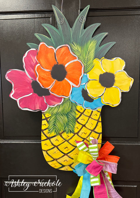 Tropical Pineapple Door Hanger (UV PRINTED Only)