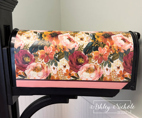 Harvest Blossoms - Magnetic Vinyl Mailbox Cover