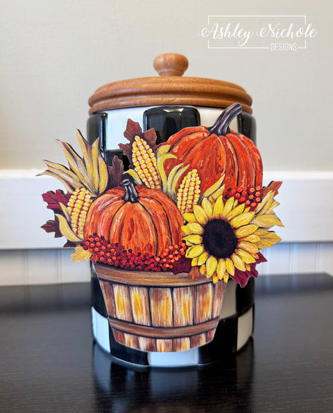 Autumn Harvest Basket - Mini Piece (Magnet/Velcro)