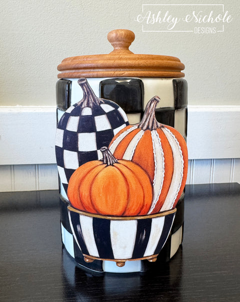 Elegant Pumpkin Planter- Mini Piece (Magnet/Velcro)