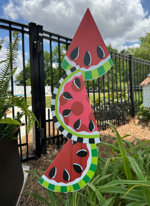 Watermelon Stack - Summer - Corrugated Coroplast Yard Stake