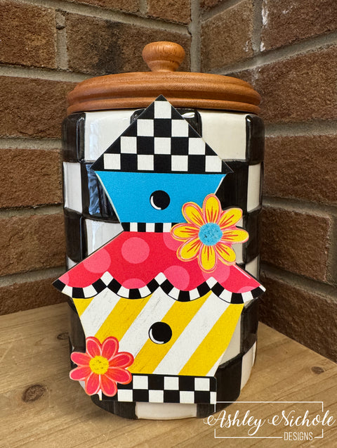 Birdhouse Condos - Bright & Colorful - Mini Piece (Magnet/Velcro)