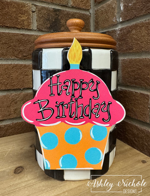 Birthday Cupcake - Mini Piece (Magnet/Velcro)