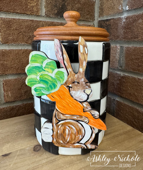 Garden Bunny - Easter - Mini Piece (Magnet/Velcro)