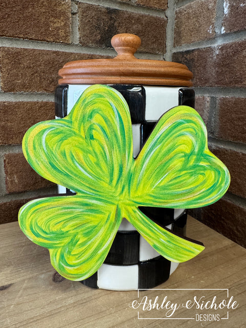 Abstract Shamrock - St. Patrick's Day - Mini Piece (Magnet/Velcro)