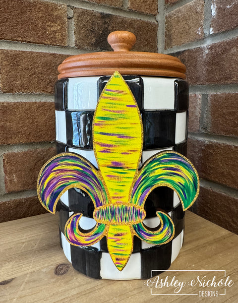 Fleur De Lis - Abstract - Mardi Gras - Mini Piece (Magnet/Velcro)