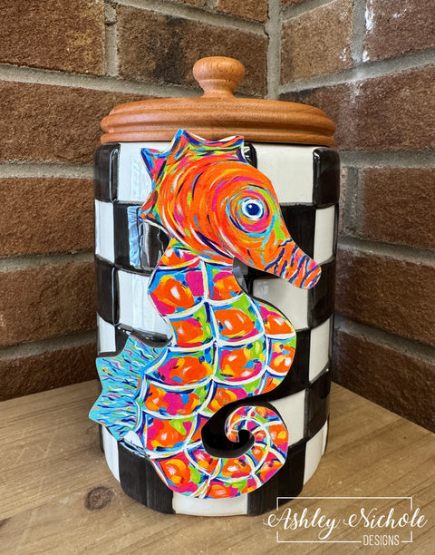 Abstract Colorful Seahorse - Summer - Mini Piece (Magnet/Velcro)