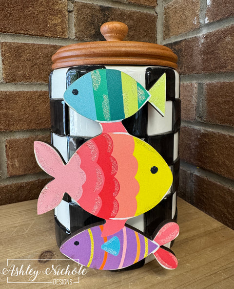 Tropical Fish Stack - Mini Piece (Magnet/Velcro)