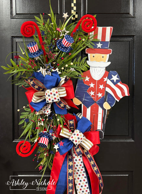 Uncle Sam Patriotic Wreath