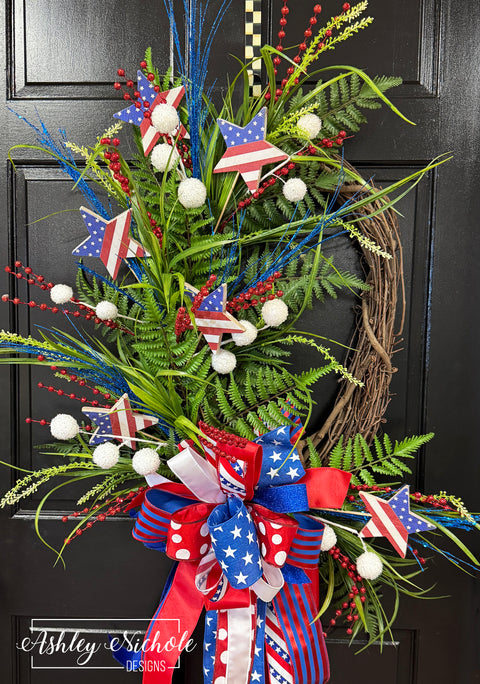"Oh My Stars" Patriotic Wreath