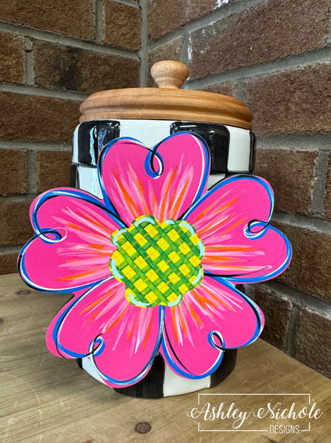 Hot Pink Summer Flower - Mini Piece (Magnet/Velcro)