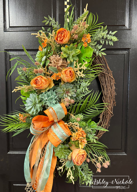 Romantic Beach Getaway Wreath