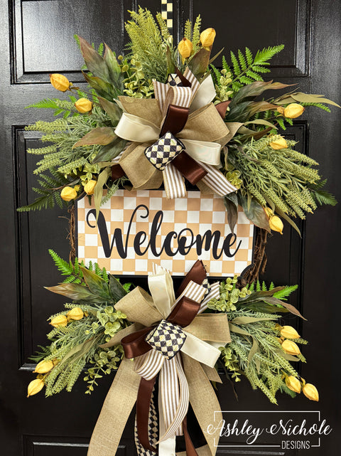 Neutral Welcome Wreath