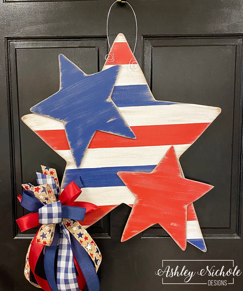 Let Freedom Ring Star Door Hanger