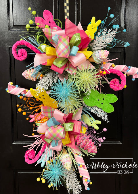 Bursts of Glitter Peeps Easter Swag - EASTER Sale Item ๐