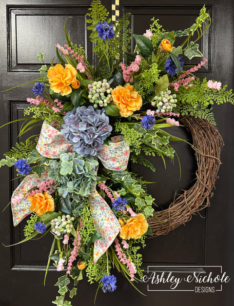 Petals & Ivy Spring Floral Wreath