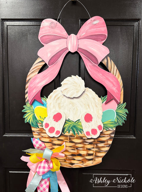 Bunny - Cottontail Cutie - Door Hanger (UV Printed)