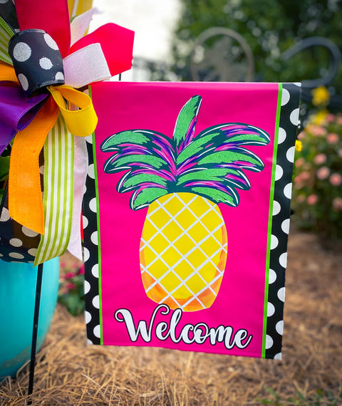 Pina Colada PINEAPPLE - Vinyl Garden Flag