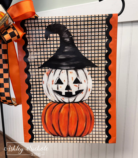 Vintage Jack O' Lantern - Vinyl Garden Flag