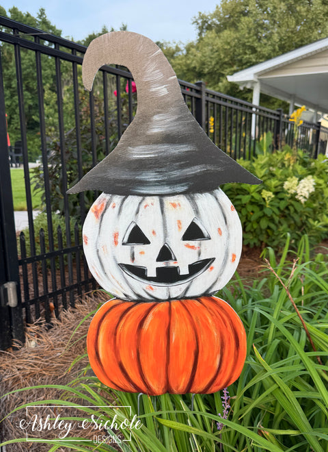 Vintage Jack O' Lantern - Corrugated Coroplast Yard Stake
