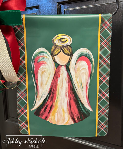Joyful Christmas Angel - Vinyl Garden Flag